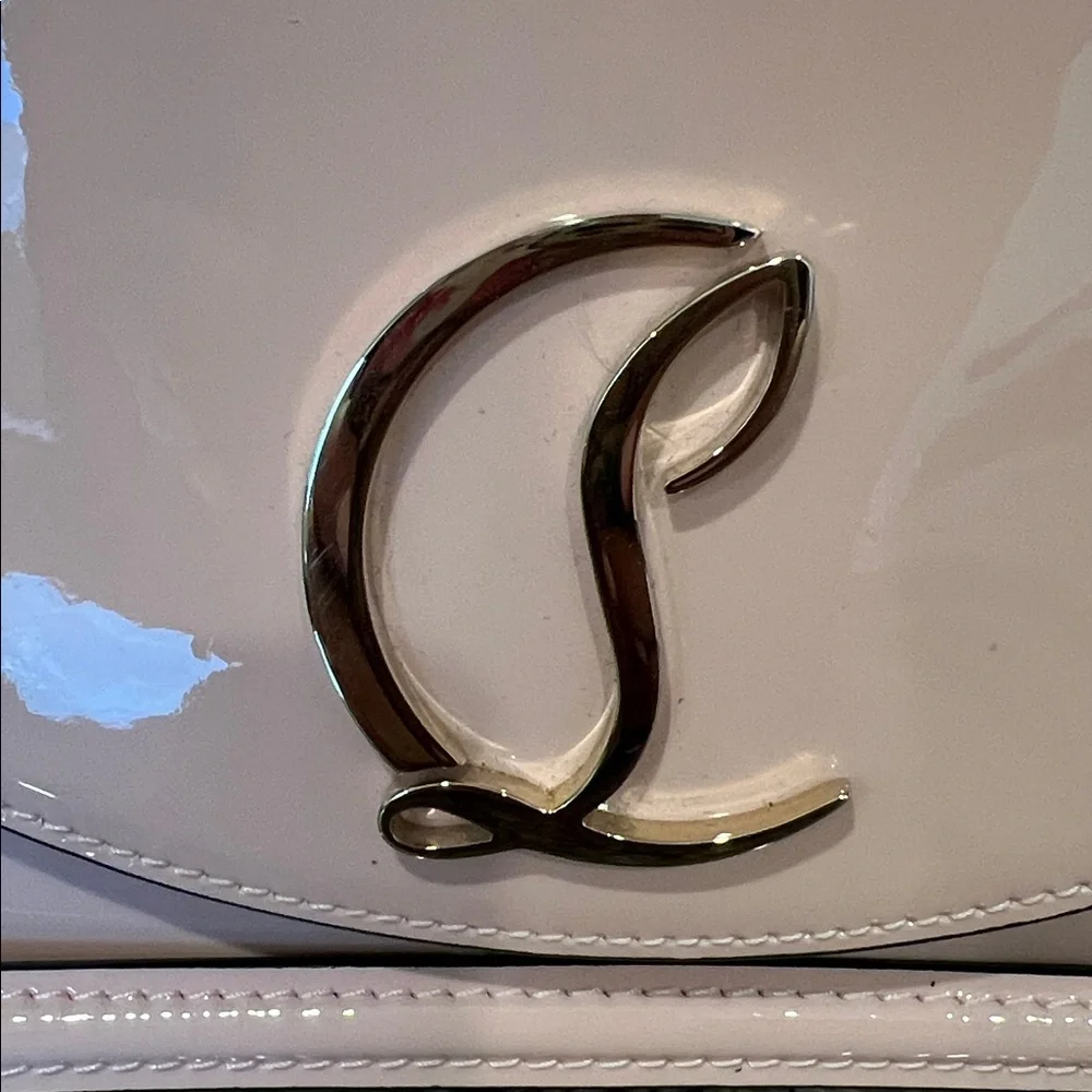 Christian Louboutin Loubi54 Patent Leather Clutch On A Chain